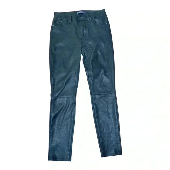 7 for all mankind skinny faux leather jeans legging jeans size 27 - Picture 1 of 4